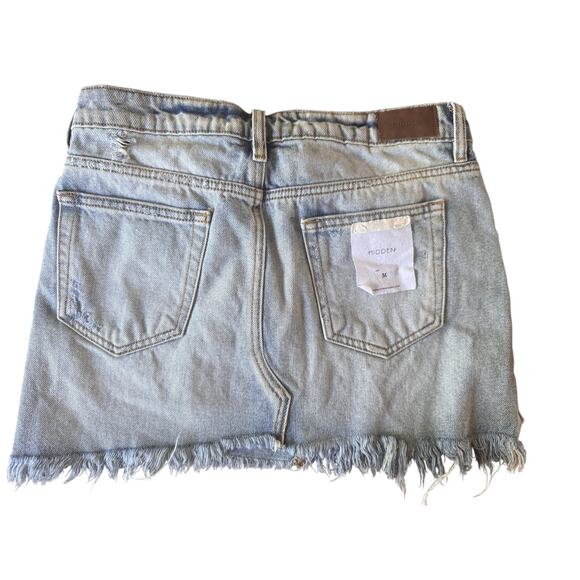 Hidden Women's Jean Skirt -Light Denim Wash, Size Medium - NWT - Picture 2 of 6